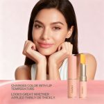 2 Pack NOVO Heart-Lock Lip Balm Set, Moisturizing Clear Lip Balm & Temperature Color Changing Lipstick For Dry Lips Fast Shipping From US-LAX Warehouse