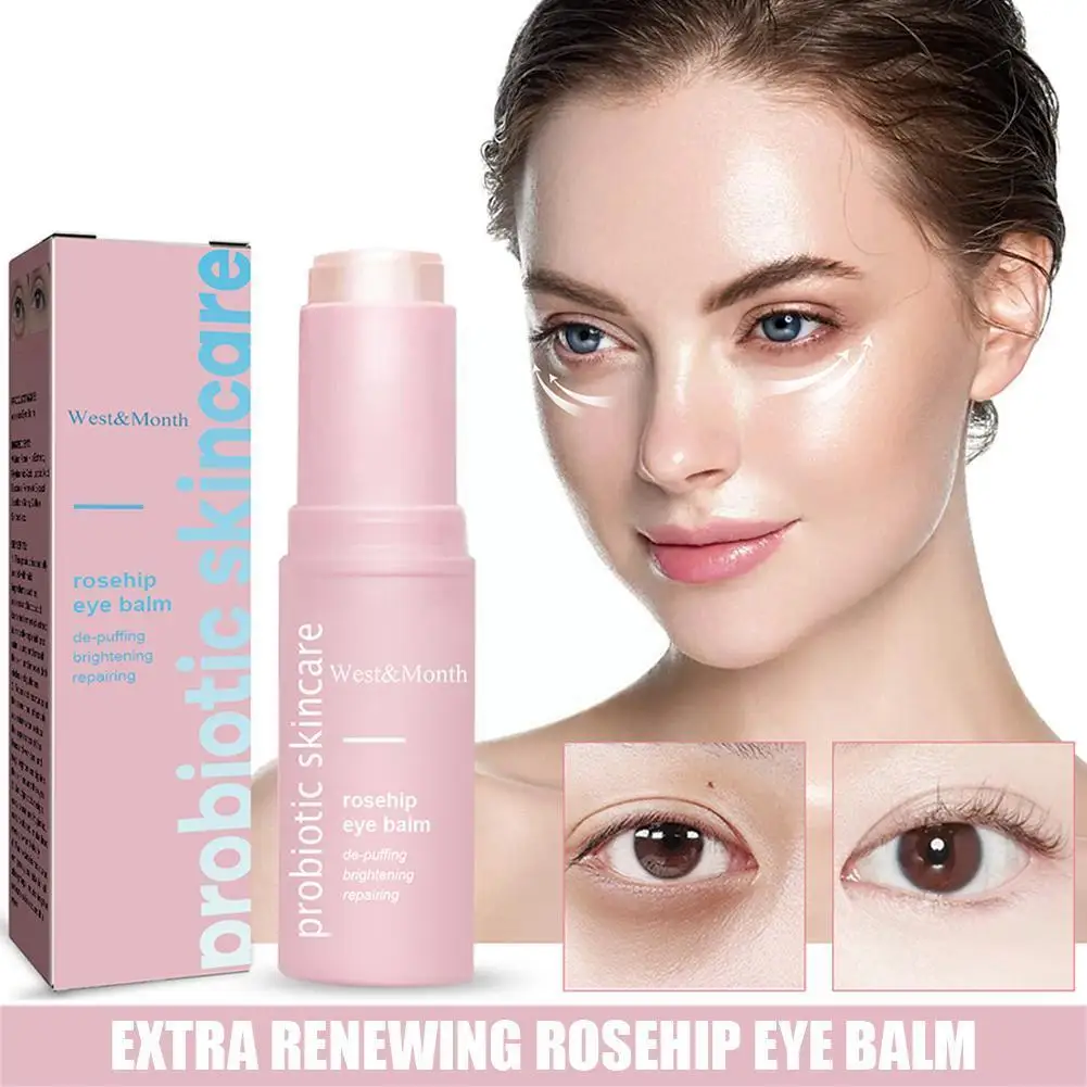 1CP58M4HS38RQ925VAAVFM8BQ9 West&Month Rosehip Renewing Eye Balm Stick, Probiotic Lactic Acid Extract Depuff Brightening Anti-Wrinkle Eye Skin Care Stick 3g Fast Shipping From US-LAX Warehouse - Image 1