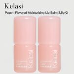 Kelasi Peach Coconut Moisturizing Lip Balm 2 Pack, Hydrating Repair Dry Cracked Lips Lip Care Stick 3.5g*2 Fast Shipping From US-LAX2 Warehouse