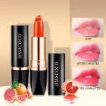 LESSXCOCO 3Pcs Temperature PH Color Changing Lipstick Set, Moisturizing Hydrating Natural Pink Shade Lip Balm Gift Kit For All Skin Fast Shipping From US-LAX Warehouse