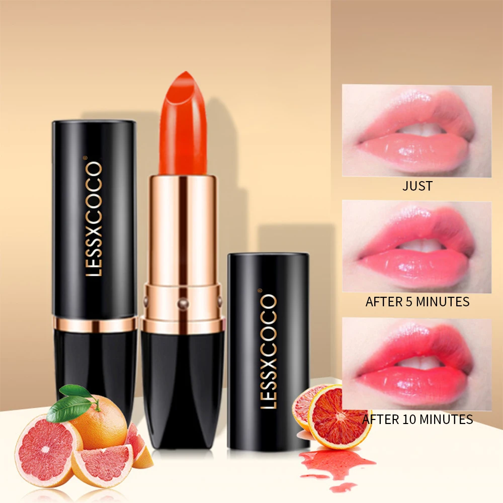 6BS4ZXFK0186QS8TYAKMM196YA LESSXCOCO 3Pcs Temperature PH Color Changing Lipstick Set, Moisturizing Hydrating Natural Pink Shade Lip Balm Gift Kit For All Skin Fast Shipping From US-LAX Warehouse - Image 1