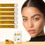 PHISYA Turmeric Vitamin C Face Serum 30ml, Organic Vegan Spot Brightening Facial Essence, Anti-Acne Pore Minimizing Anti-Aging Repair Serum Fast Shipping From US-LAX2 Warehouse