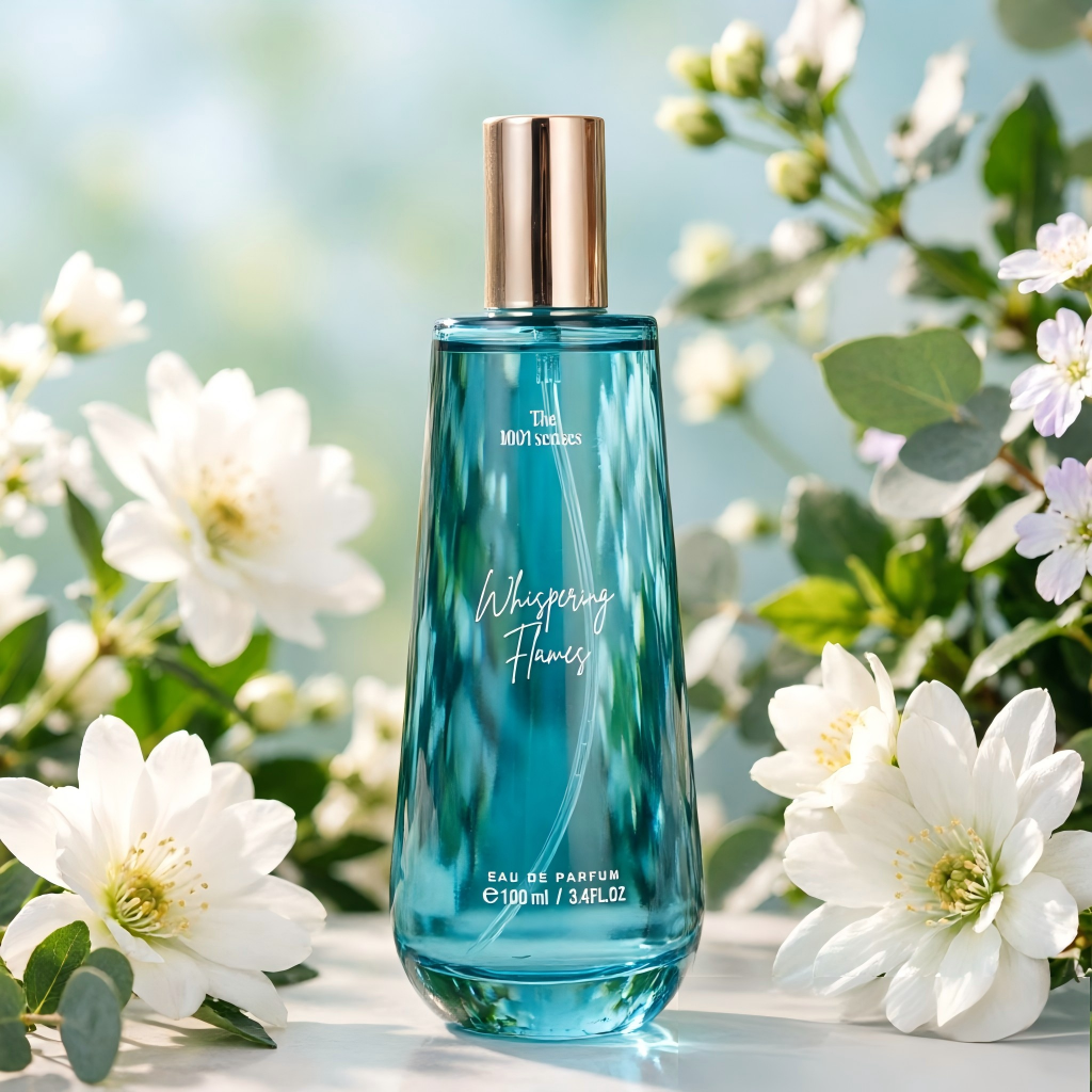 image_175187065329023 Whispering Flames Turquoise Unisex Eau De Parfum 100ml with Gift Box, Long Lasting Fragrance Spray for Men Women, Elegant Gradient Cyan Glass Bottle Perfume Fast Shipping From US-LAX Warehouse - Image 1
