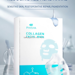 PHISYA Collagen Crystal Facial Mask, Hydrating Soothing Redness Relief Sheet Mask, Anti-Aging Brightening Firming Post-Skin Repair Gel Mask Fast Shipping From US-LAX2 Warehouse