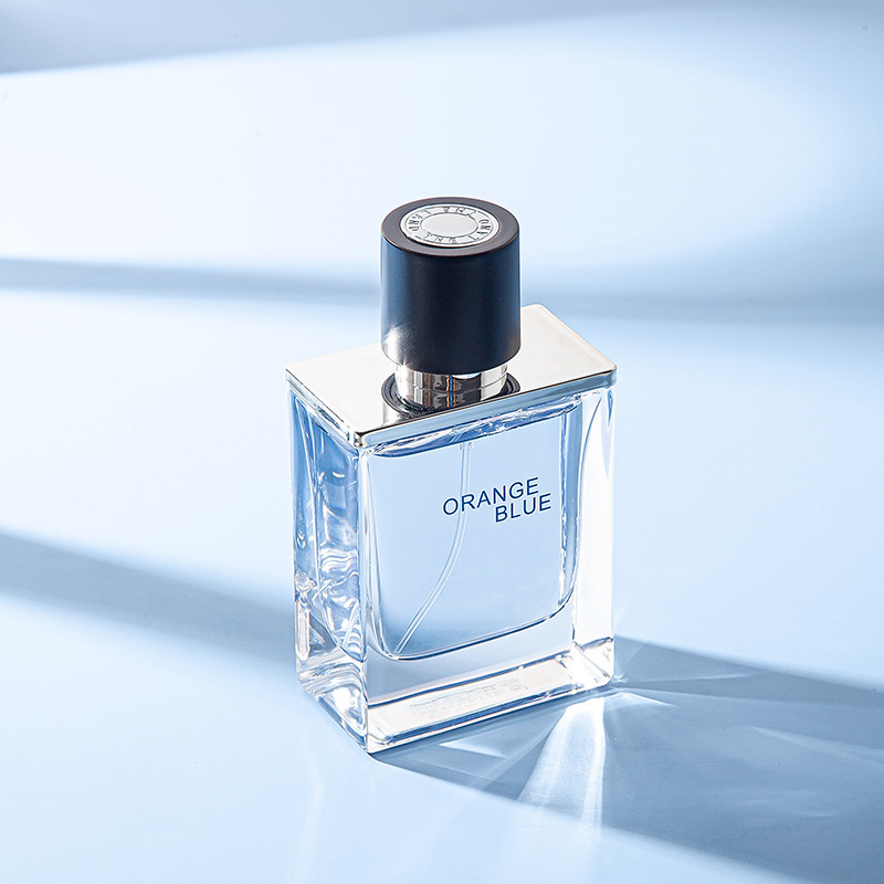 主图2 50ml Orange Blue Men Eau De Toilette, Fresh Ocean Aquatic Long Lasting Cologne For Daily Business Sport Elegant Gift Perfume - Image 1