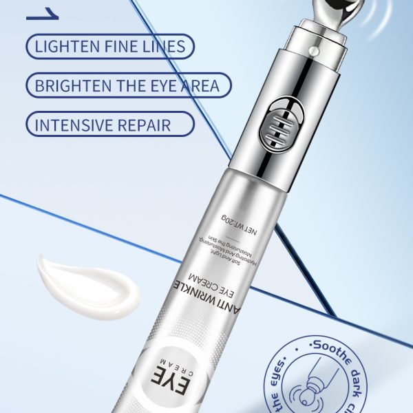 12000 Times High Frequency Vibration Cooling Metal Massage Eye Cream Anti Wrinkle For Fine Lines Dark Circles Puffy Eyes